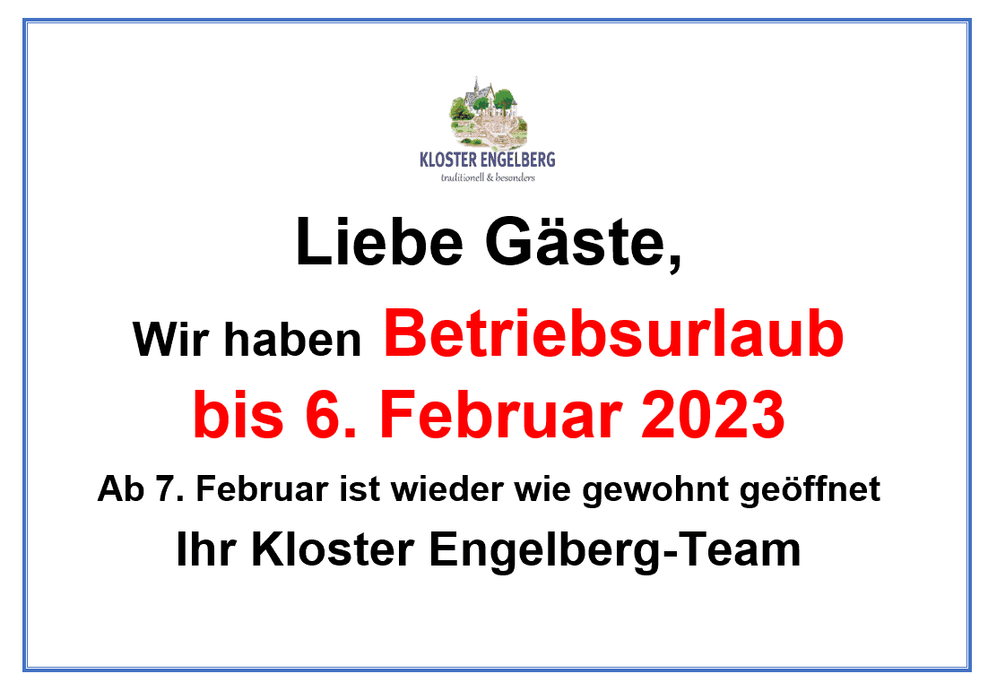 EB Betriebsurlaub 2023